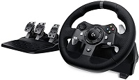 Logitech G923 Racing Wheel Wheel and pedals set - Wired - Black - for Sony PlayStation 4